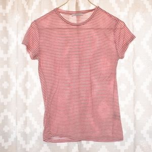 Zara Red Striped T Shirt